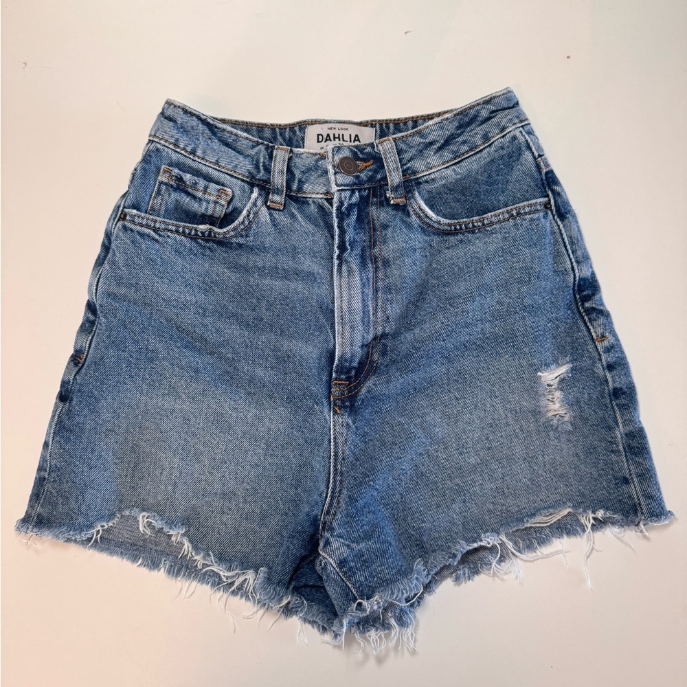 New Look Super High Waist Denim Shorts